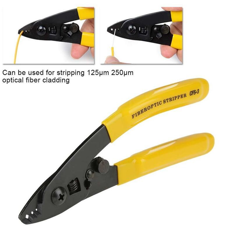 Strippers de fio dos alicates do stripper da fibra ótica de ftth CFS-3 três-porta para ferramentas ferramenta do alicate de descascamento ótico