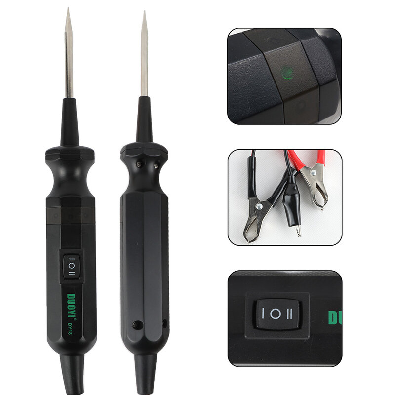 DUOYI DY18 Automotive Electrical Circuit Tester Power Probe 6-24V DC Pen Vehicle Diagnostic Tools Circuit Tester Scanner Device