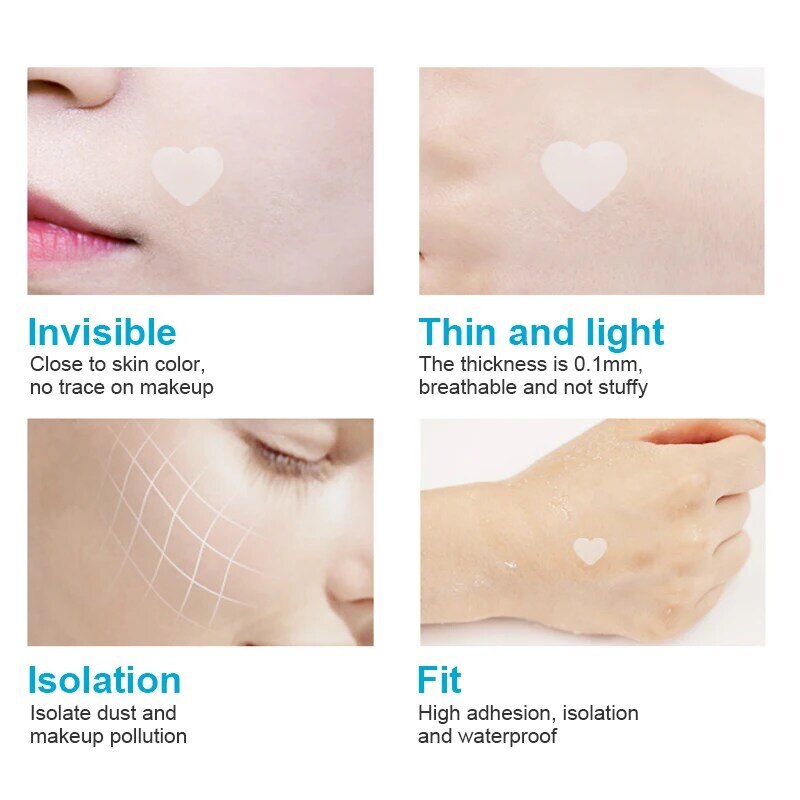 Cerotto idrocolloide per l'acne Set a forma di cuore rimozione dell'etichetta della pelle brufolo Master assorbe il Pus e l'olio Patch per l'acne Blemish per la pelle