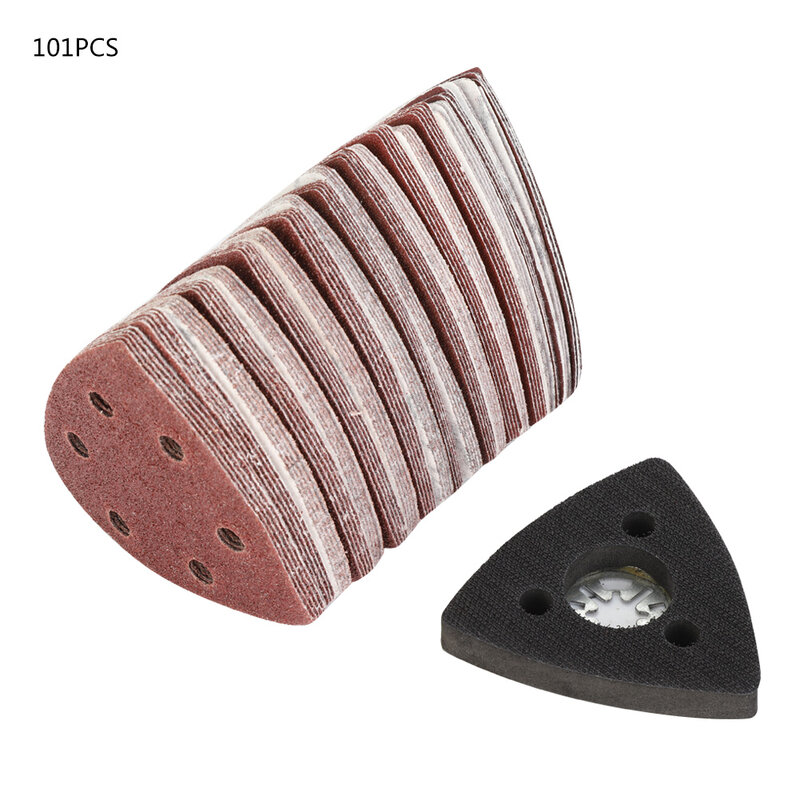 101pc Sanding Set Sandpaper For Bosch Fein Oscillating Multi Tool Cutting Cutter Pad Loop Sanding Disc Polish