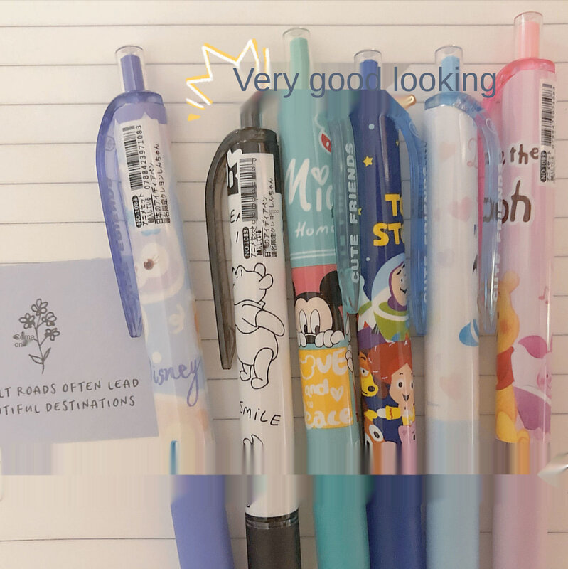 Disney Winnie The Pooh Donald Duck Joint Limited High-Value Press Quick-Drying Gel Pen Hitam 0.5Mm