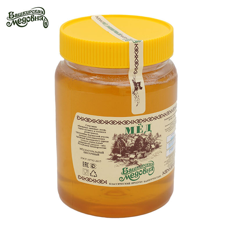 Honing Bashkir Natuurlijke Donny Bashkir Honing 1000 Gram Plastic Pot Sweets Altai Gezondheid Voedsel Snoep Suiker