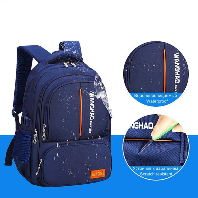 Рюкзак школьный, водонепроницаемый, для детей 1-1,6 м, школьные ранцы для мальчиков