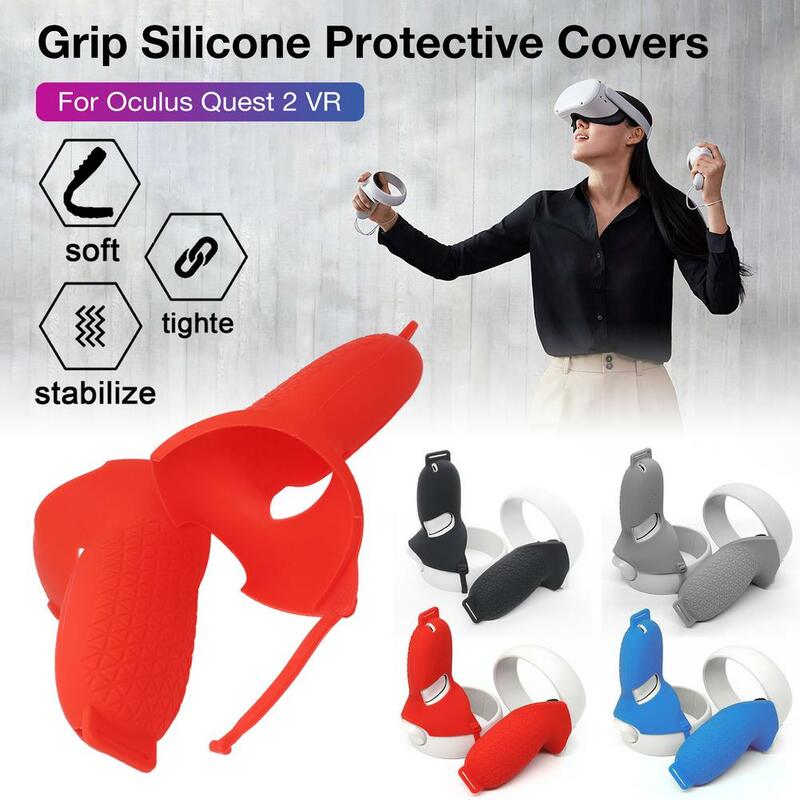 VR Accessories For Oculus Quest 2 VR Silicone Cover Controller Protective Sleeve Skin Handle Grip Covers For Oculus Quest2