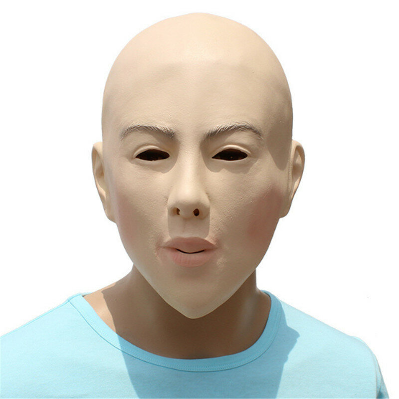 Sexy Beauty Latex Face Mask Halloween Carnival Costume Human Female Party Crops Masquerade Crossdress Costume Cosplay Mask