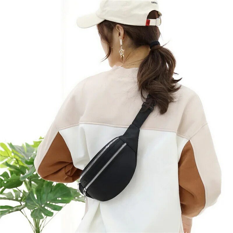 Damska modna saszetka biodrowa Zipper duża pojemność mężczyzna dorywczo sport Crossbody torby wielofunkcyjna torba na ramię dla kobiet 2021 nowość
