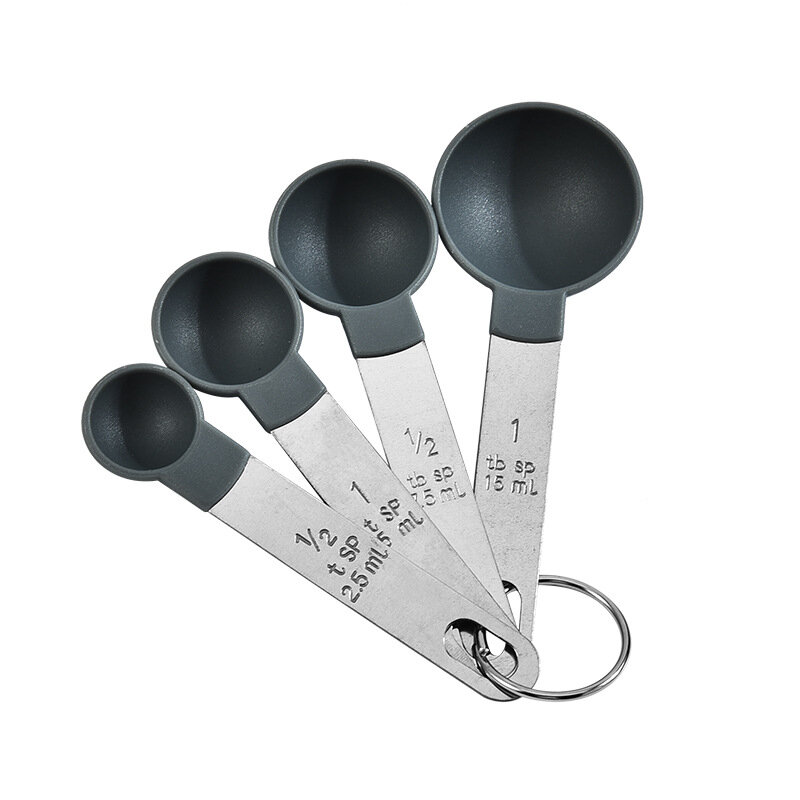 4 unids/set cocina accesorios de cocina té cuchara de medir Café Nueva Durable de acero inoxidable taza de medición de herramientas