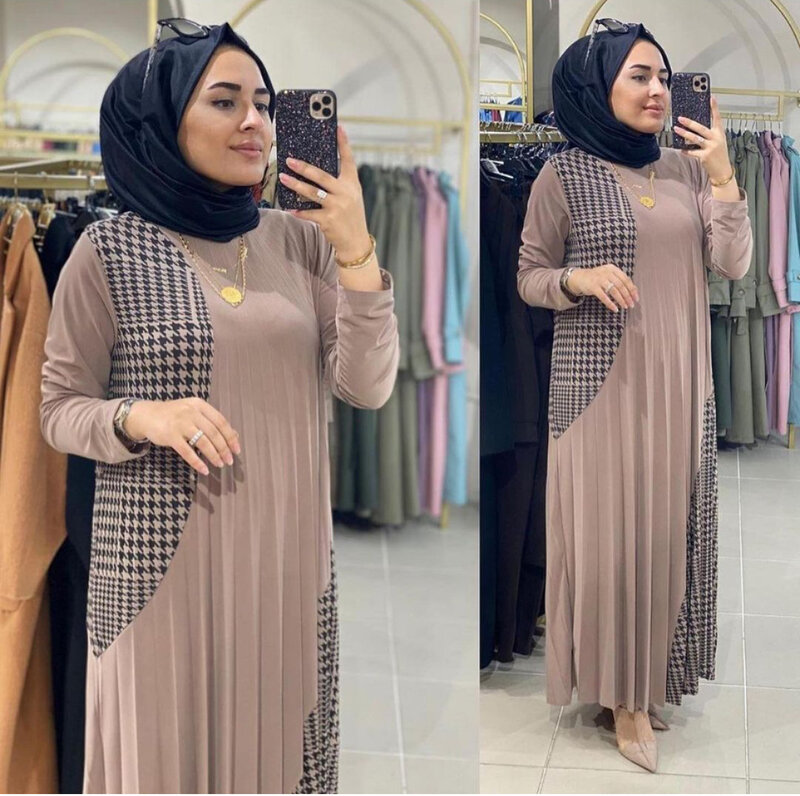 Ramadan Abaya Dubai turchia moda musulmana Hijab Dress Islam abbigliamento Maxi abiti africani per donna Eid Mubarak Robe