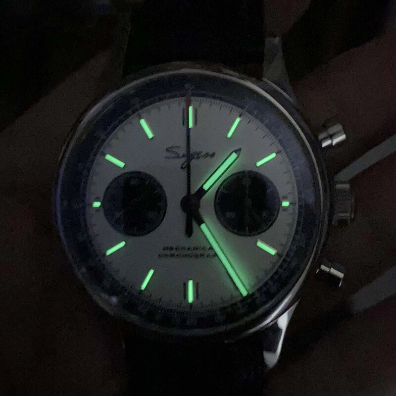 Sugess 1963 cronografo zaffiro orologio da uomo movimento meccanico con gabbiano orologio da uomo 38mm 40mm Pilot luminoso