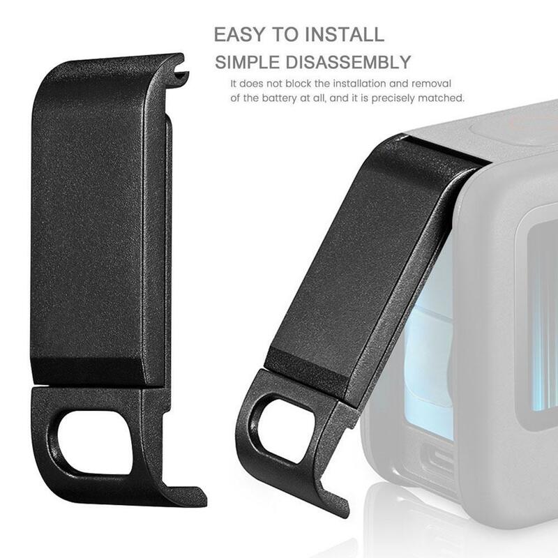 Cubierta lateral recargable para GoPro HERO 9, tapa a prueba de polvo, accesorios para cámaras deportivas, color negro, 1 ud.