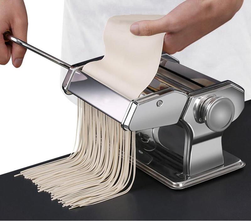 Máquina de macarrão em aço inoxidável, fabricação de macarrão para macarrão, espaguete, ravioli, máquina de macarrão, cozinha
