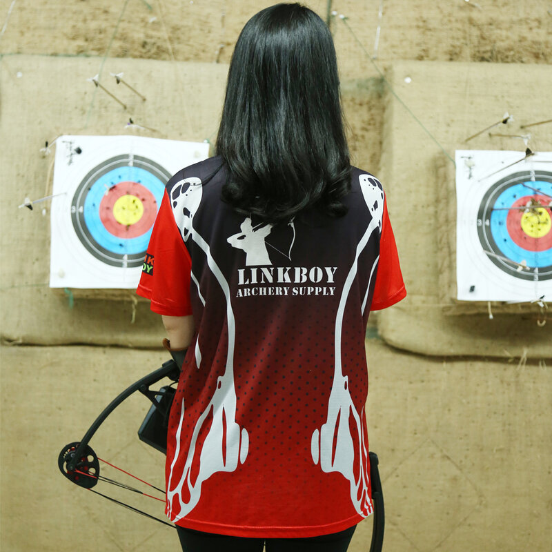 Linkboy-Camiseta de tiro con arco para caza, 100% de fibra de poliéster para tiro con arco tradicional compuesto