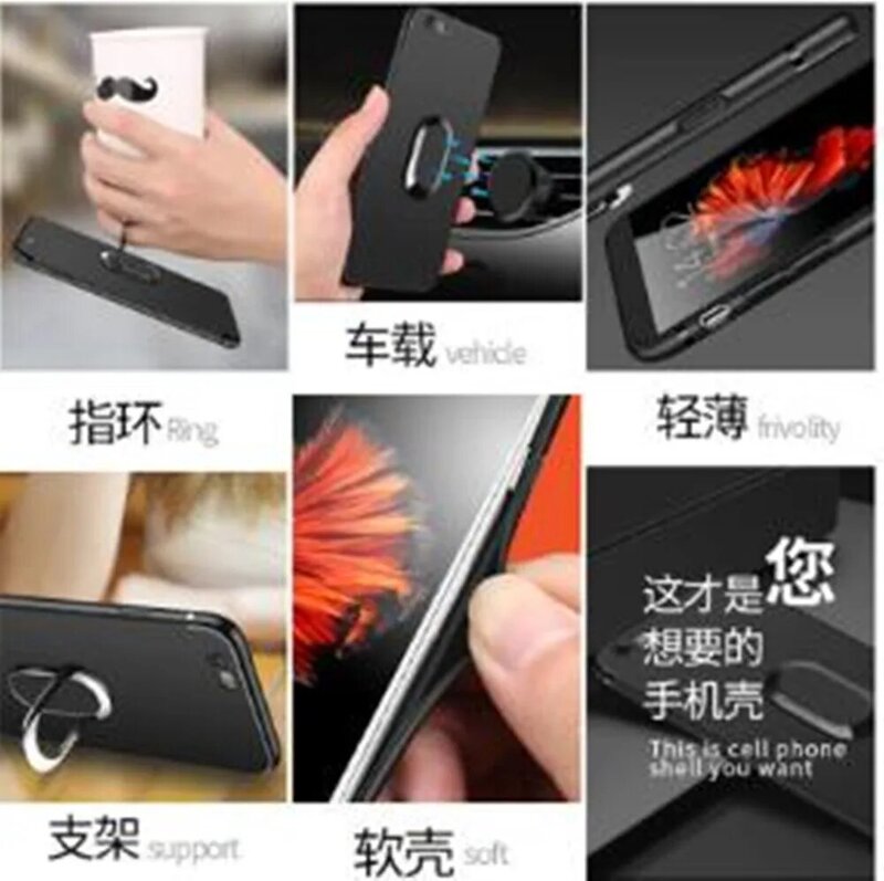 Soft Case for Ulefone S11 Note 7 7P 7T 8 8P 9P Power 2 3L 5 5S 6 Gemini Metal S10 Pro Ring Holder Car Magnetic Cover