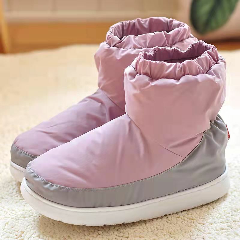 Męskie buty zimowe ciepłe buty damskie wysokie torby na obcasie bawełniane kapcie wodoodporna para w domu buty miękkie buty z podeszwami