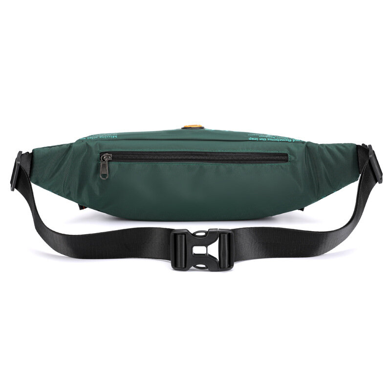 New Fashion Letter Waist Bags For Men Casual Nylon Waist Packs  Unisex Belt Bag Fanny Pack Travel Storage Chest Shoulder Bags