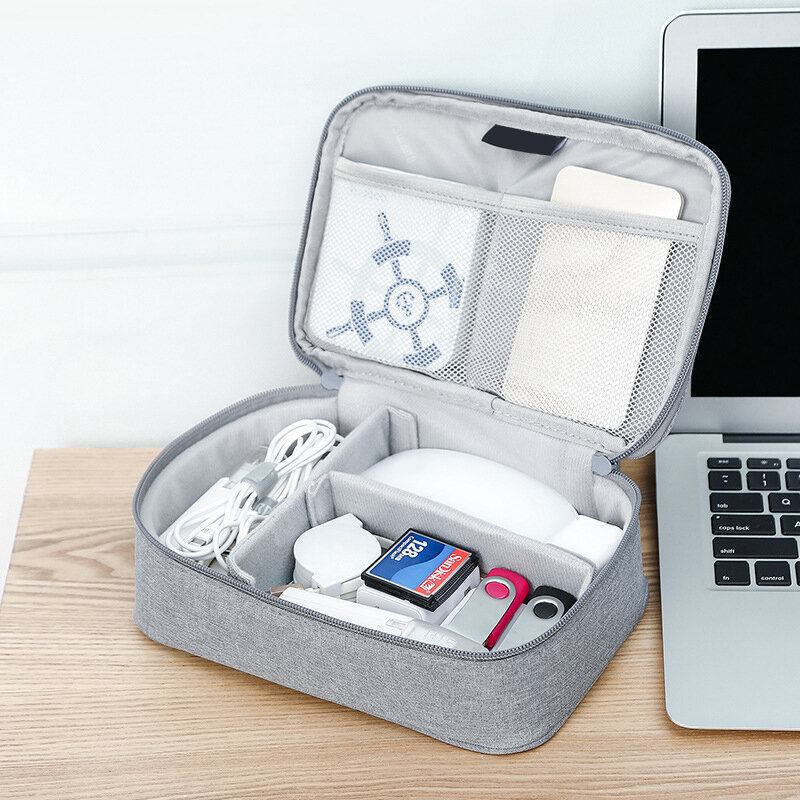 Reizen Draagbare Kabel Opbergtas Digitale Elektronische Organizer Draden Charger Power Pouch Cosmetische Case Zip Packs Accessoires