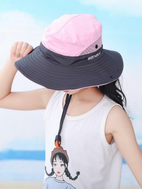 Chapéu de praia dos desenhos animados chapéu de praia chapéu de praia de verão unissex moda all-match chapéu de praia das crianças proteção uv chapéu de sol do bebê chapéu de menino panamá