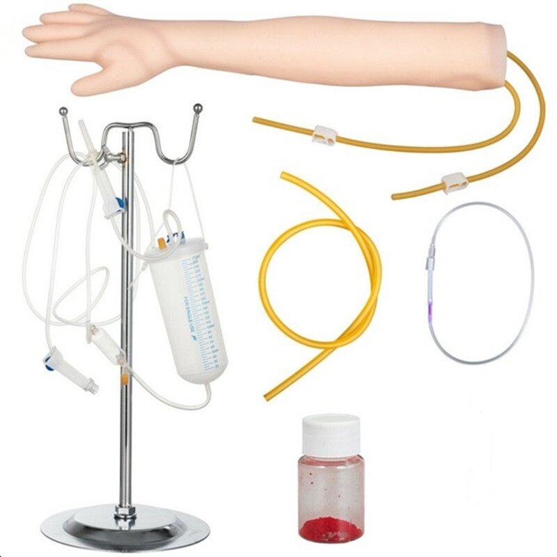 Y8AC IV Practice Arm Kit for Venipuncture Practice Multi-purpose Intravenous Practice Arm Kit Demonstration and Education Use