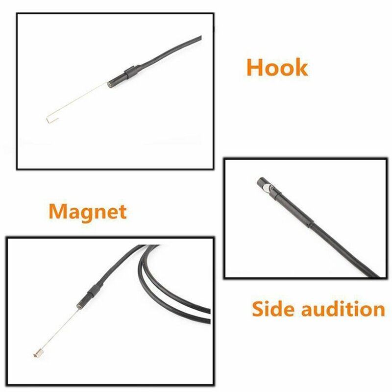 1.5M 1M 5.5mm 7mm Endoscope Camera Flexible IP67 Waterproof Inspection Borescope Camera for Android PC Notebook 6LEDs Adjustable