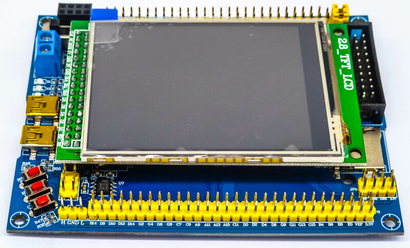 Placa de desarrollo STM32/placa de sistema pequeña Stm32f103zet6 microcontrolador Internet de las cosas puerto de red puede banda 485