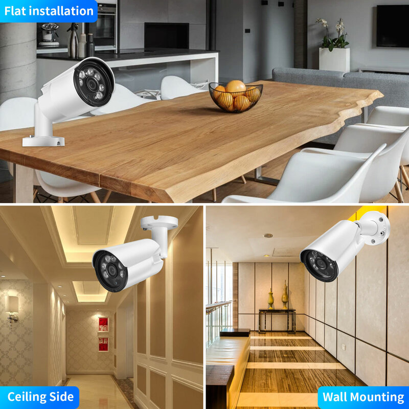 Gadinan Ultra HD 4K 8MP CCTV Audio PoE IP Camera Security Street Outdoor Double Light Full Color Night Vision Human Detection