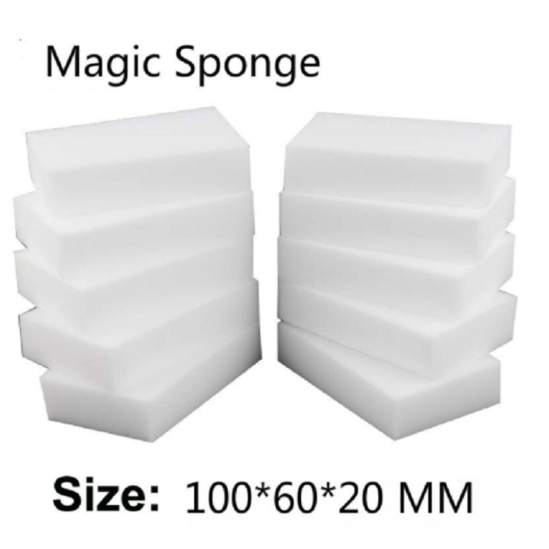 Esponja blanca mágica de alta densidad para limpiar cocina, sala de estar e inodoro, 50 piezas, 10cm x 6cm x 2cm