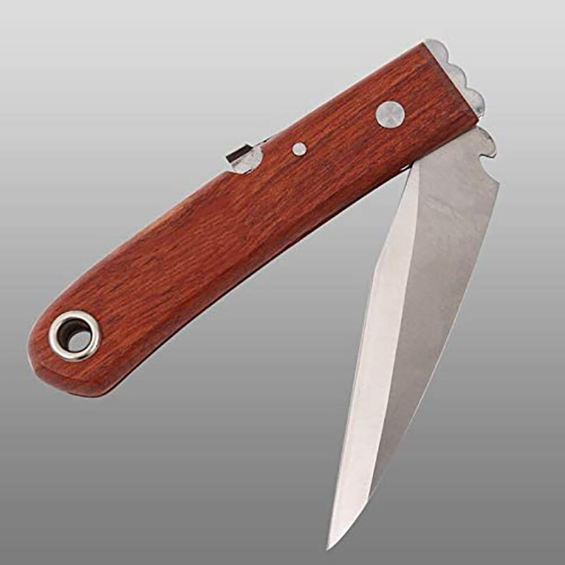 MAIYUE-cuchillo de injerto de hoja afilada de acero inoxidable, herramienta de corte, cortador de injerto plegable para jardín