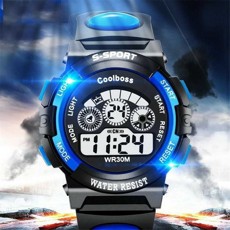 Heißer Verkauf Wasserdichte Kinder Uhr Jungen Mädchen LED Digital Sport Uhren Silikon Gummi uhr kinder Beiläufige Uhr Geschenk 623
