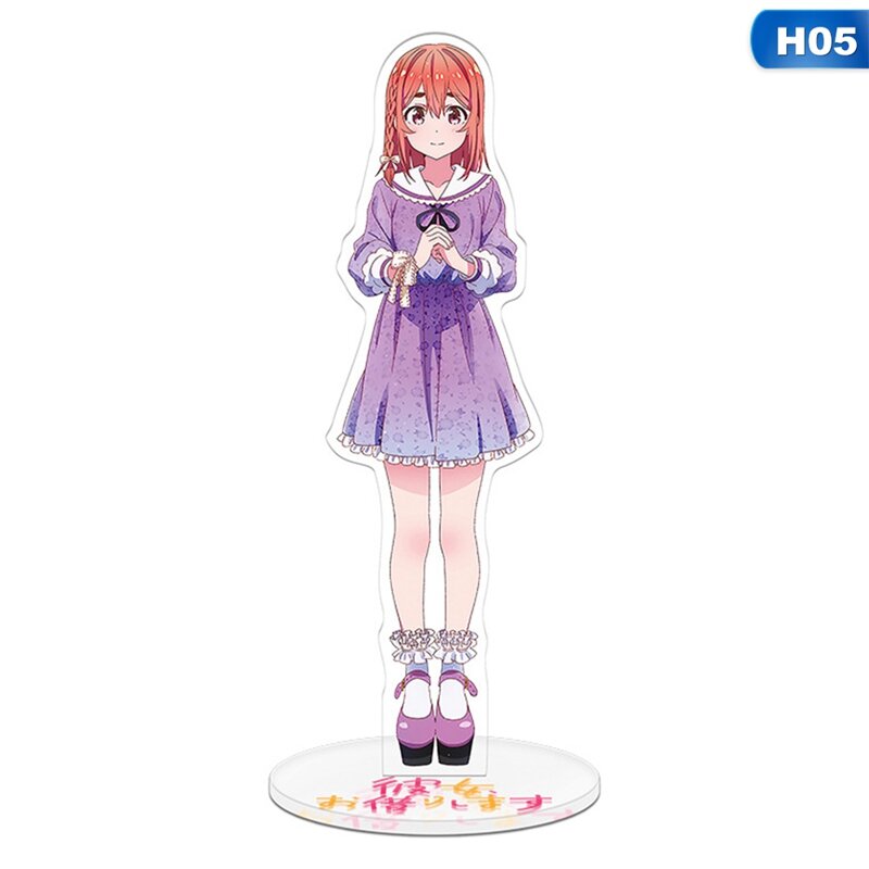 Anime wynająć dziewczynę Mizuhara Chizuru Nanami Cosplay stojak na biurko Model figurki tablica wystrój figurki zabawki prezenty