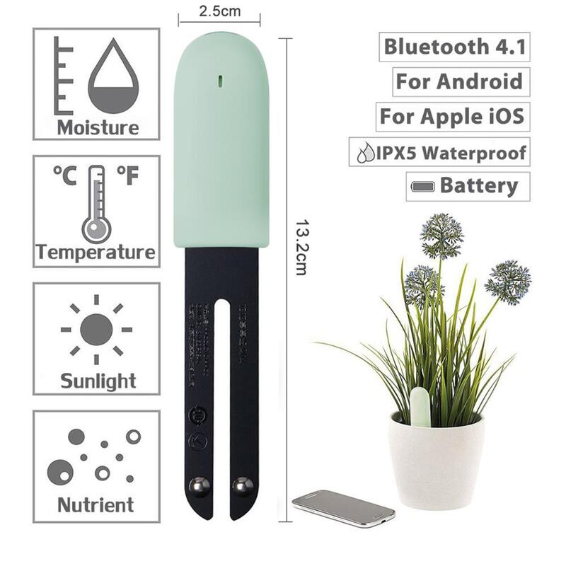 HHCC Blume Monitor CN Version Floral Monitor Pflanzen Smart Tester Sensor Anlage Detektor Wasserdichte Bluetooth Für Phon