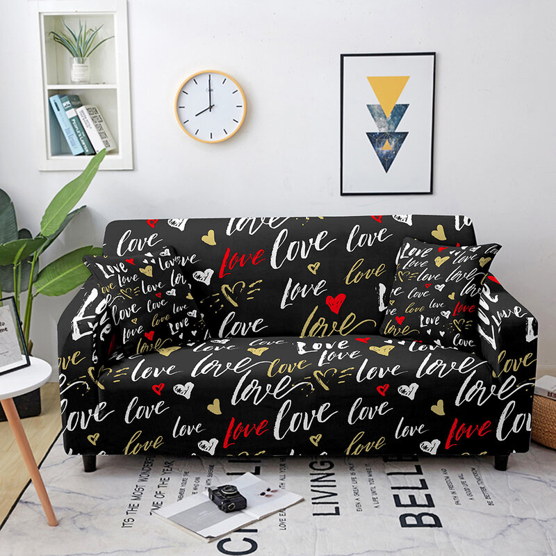 عيد الحب مرونة غطاء أريكة لغرفة المعيشة تمتد أريكة أغطية ل شكل الزاوية أريكة حامي غطاء أريكة كرسي 1-4 مقاعد