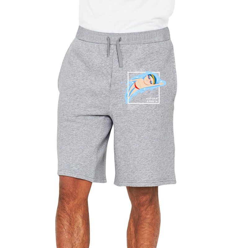 Мужские короткие спортивные брюки, повседневные Прямые штаны с карманами для домашнего интерьера