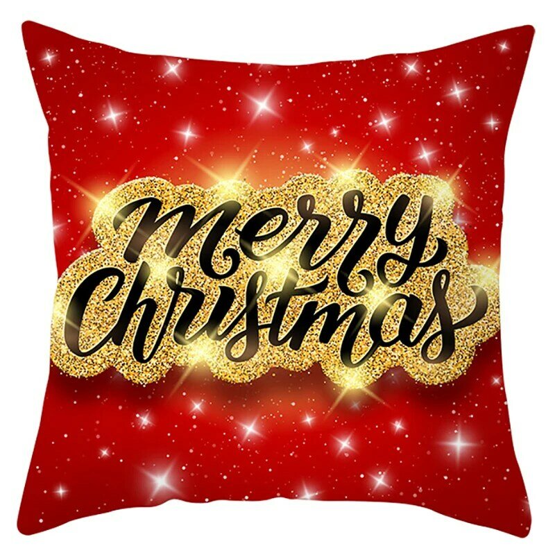 45x45cm Santa Claus Christmas Pillowcase Merry Christmas Decor For Home decoration Ornament Xmas Gifts 2021 New Year 2022
