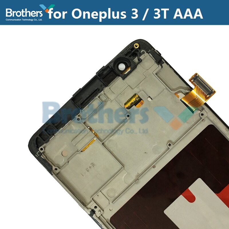 Voor Oneplus 3 3T A3000 A3010 Lcd-scherm Voor Oneplus3 Oneplus3T Touch Screen Digitizer Met Frame Tft-scherm montage 1 + 3