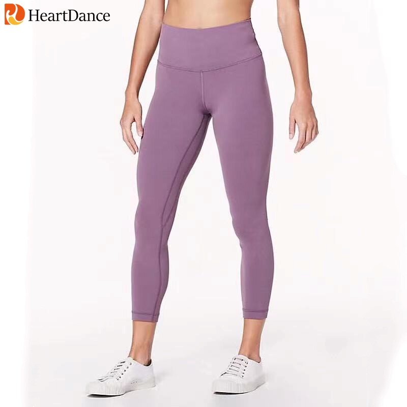 Lulu-Leggings deportivos para mujer, pantalones de Yoga con logotipo personalizado, ropa de Fitness, mallas elásticas de cintura alta para correr y gimnasio, 20 colores