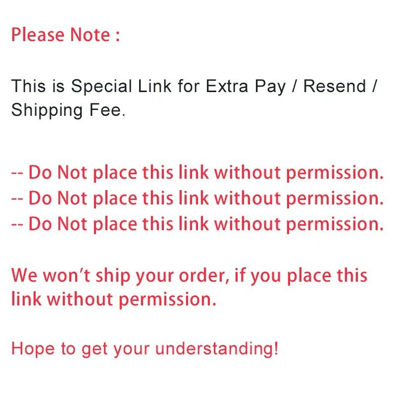 추가 지불/재전송/배송료 특별 링크-허가없이 이 링크를 배치하지 마십시오.