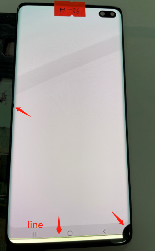 Super AMOLED หน้าจอสำหรับ Samsung Galaxy S10 + S10 Plus SM-G9750F สีดำจุด Lcd จอแสดงผล Touch Screen Digitizer