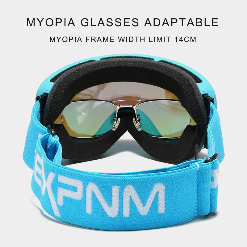 Gafas de esquí para hombre y mujer, lentes de Snowboard, protección UV400, máscara de esquí antiniebla, 2019