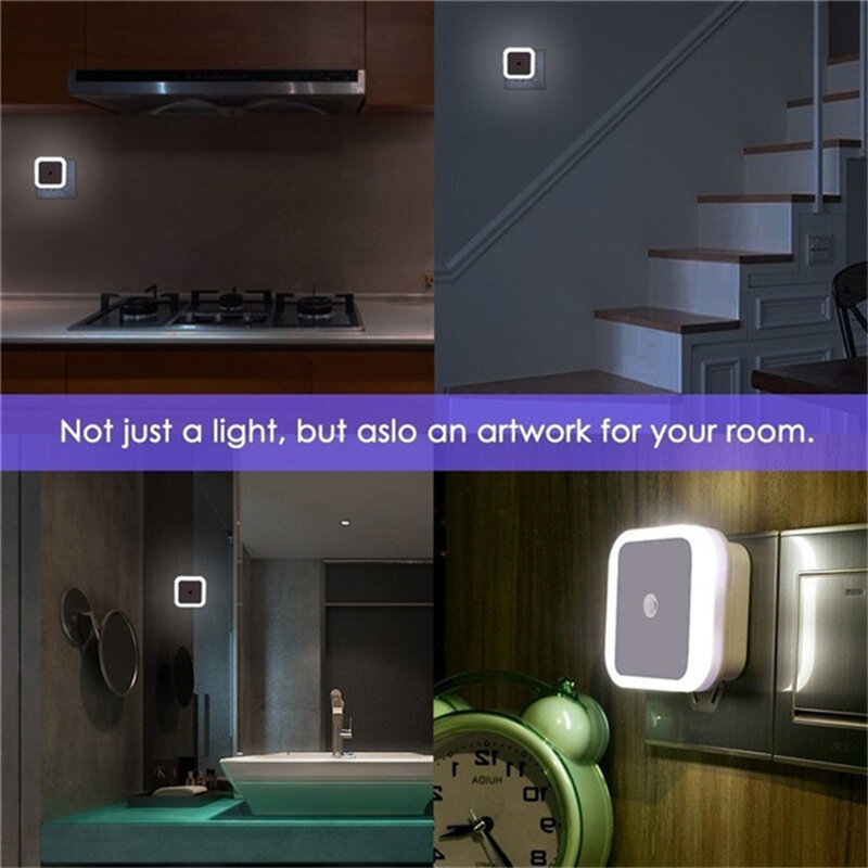 Kontrola czujnika LED lampka nocna toaleta kinkiety dziecko sypialnia żarówka podświetlenie szafa światło szafkowe schody światło werandy