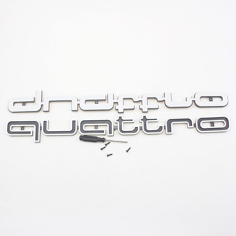 3D Автомобильная Наклейка ABS Авто решетка Эмблема Quattro наклейки для Audi Sline Quattor значок A3 A4 A5 A6 A7 A8 Q3 Q5 Q7 S3 S4 S5 S6 RS3 RS4