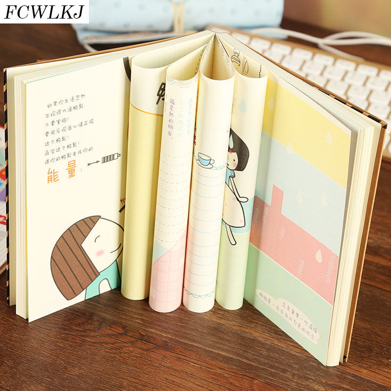 Netto czerwona fala język książka kolor strona ilustracja ręka książka uczeń pamiętnik kreatywny notatnik książki koreańskie piśmiennicze
