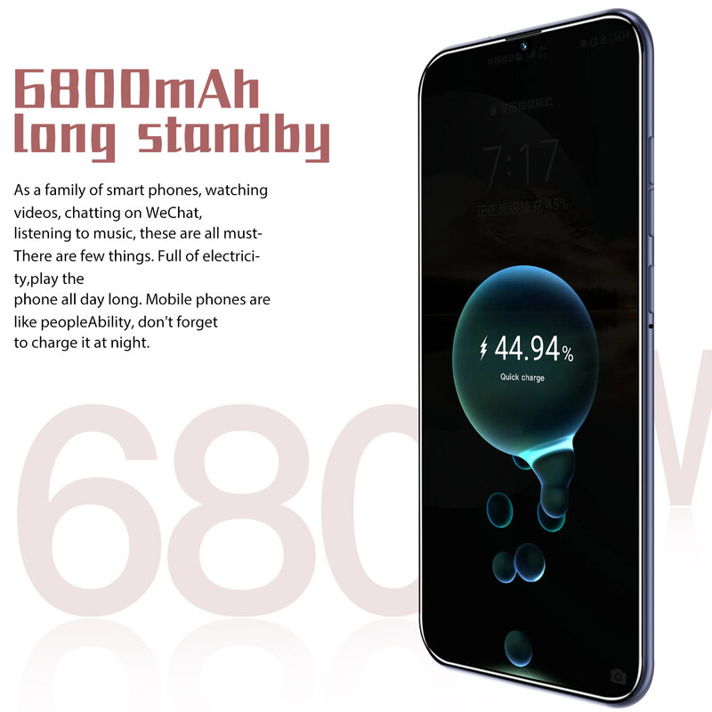 Huawe P50 Pro 7.1 "768GB versione globale smartphone Dual SIM 6800mAh batteria grande Android 10 64MP telefoni cellulari Deca Core