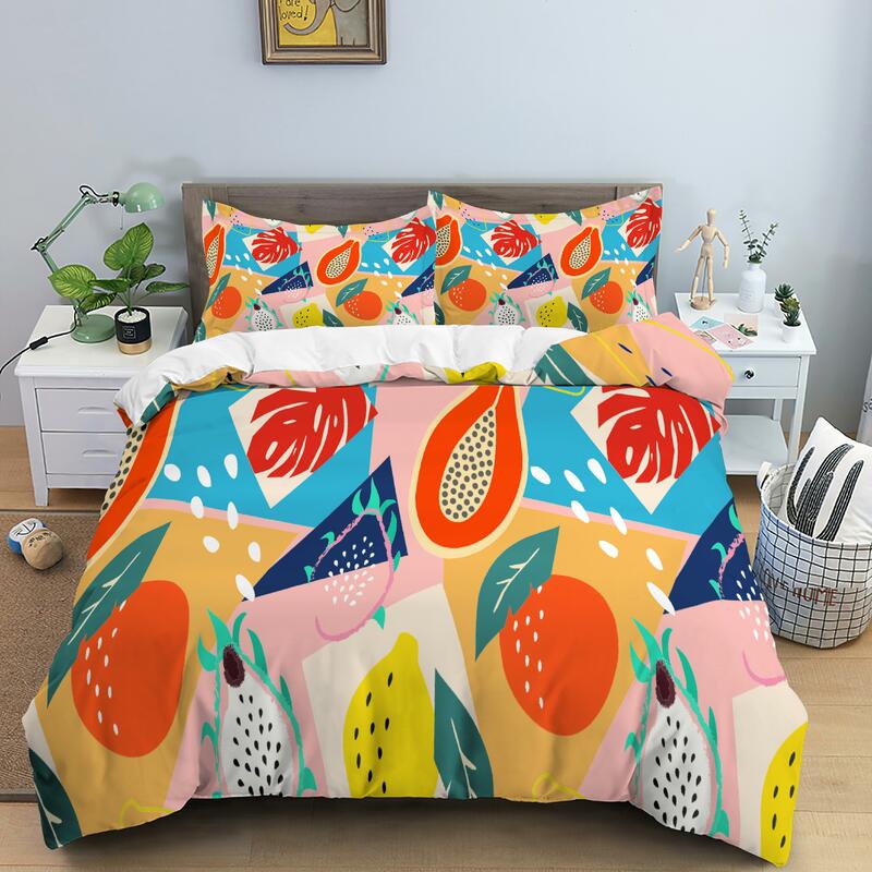 Cartoon Rabbit Dinosaur Pattern Duvet Cover Pillowcase Multi-size Home Textile Bedding Set  Queen/King size Qulit Covers