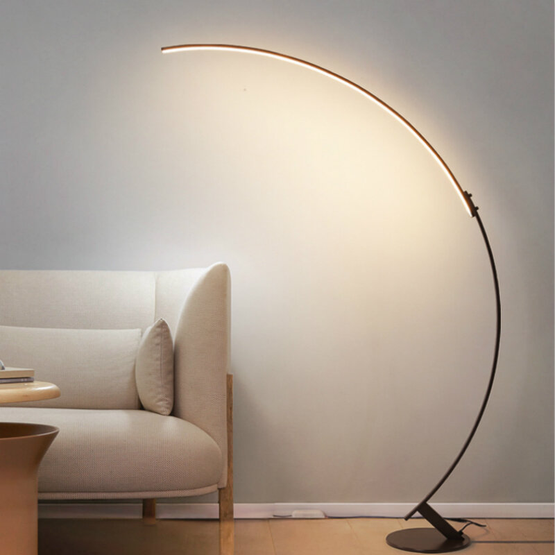Nordique moderne Arc pêche lampe Vertical lampadaire lampe de Table design créatif grande lampe pour salon chambre maison Art décor