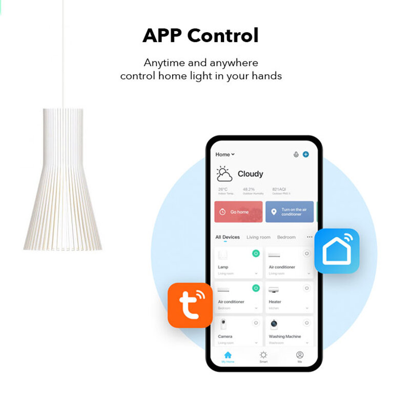 Lonsonho – interrupteur variateur de luminosité sans fil, bouton de pied intelligent, WiFi, Tuya Smart Life, luminosité Min réglable, Compatible avec Alexa Google Home