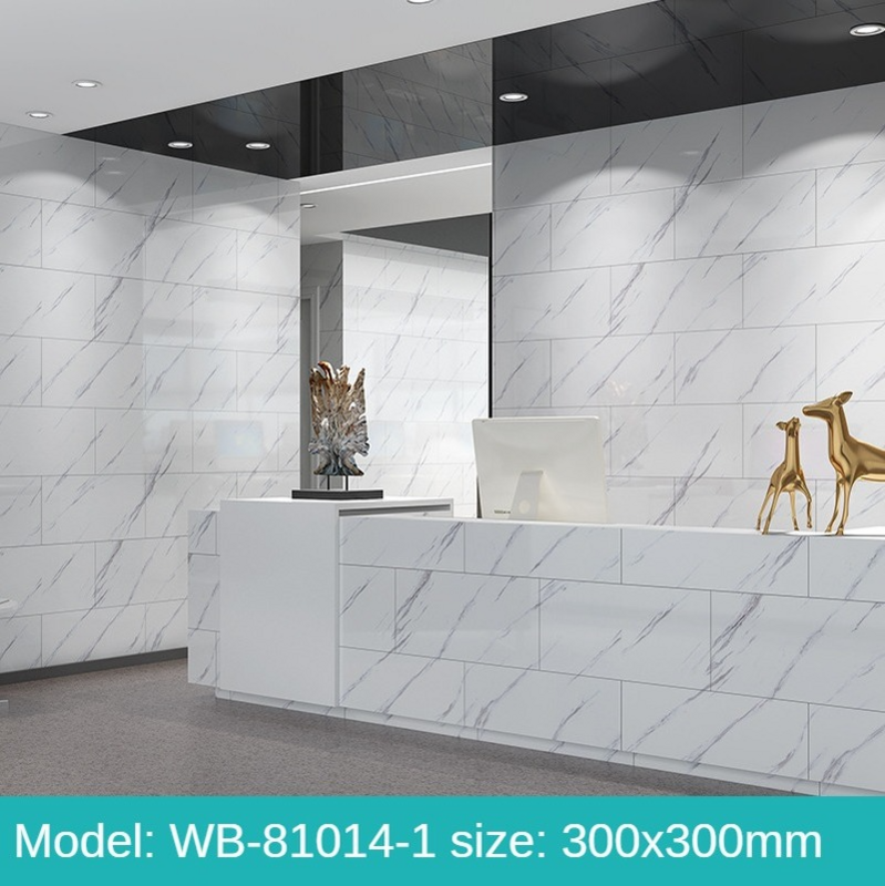 Adesivi per pavimenti impermeabili sfondi in marmo autoadesivi adesivo da parete per cucina ristrutturazione della casa parete a terra contatto carta Decor