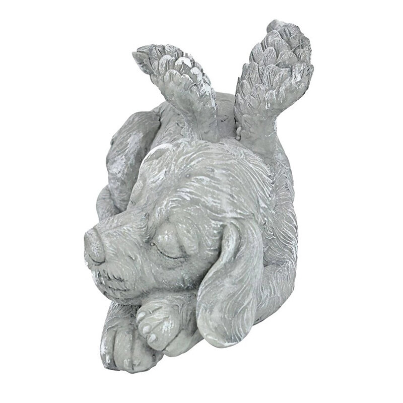 Najnowszy anioł Pet statua Super słodki śpiący pies/kot w skrzydle anioła żywica ozdoba ogrodowa pamiątkowa biżuteria z motywem zwierząt domowych figurka pamiątkowa biżuteria z motywem zwierząt domowych