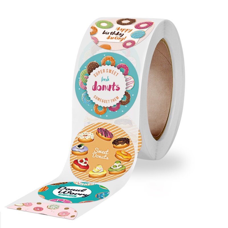 500pcs adesivi carini di buon compleanno 2.5cm etichette per biglietti d'auguri per decorazioni per feste di compleanno per bambini