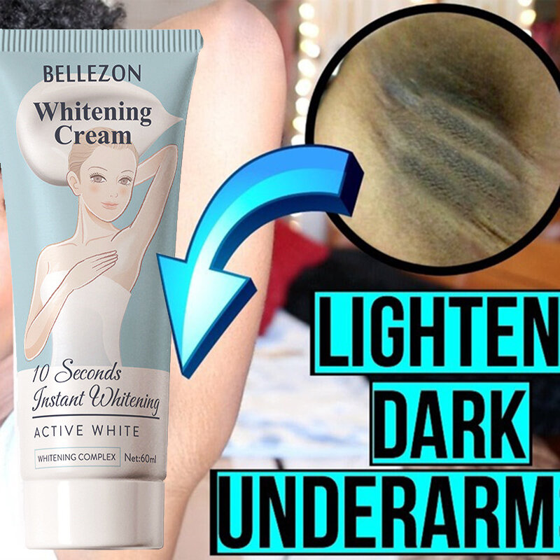 10 Seconden Instant Whitening Cream Onderarm Oksel Whitening Cream Benen Knieën Geslachtsdelen Body Bleken Crème