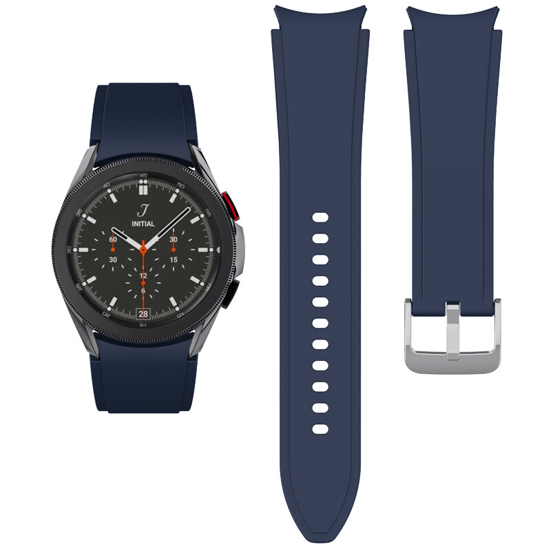 Correa de silicona para Samsung Galaxy Watch 4, pulsera deportiva clásica de 46mm y 42mm, 44mm y 40mm